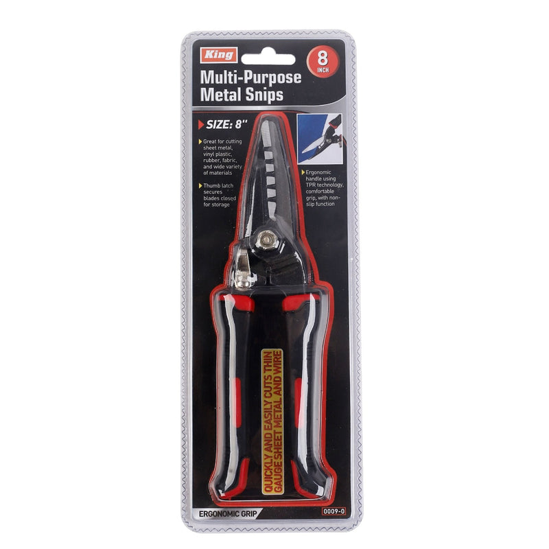 0009-0 - 8" MULTI-PURPOSE METAL SNIPS