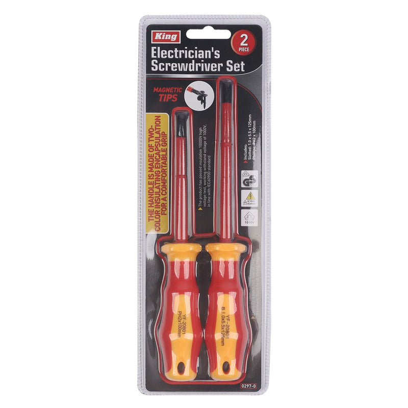 0297-0 - 2-PC INSULATED SCREWDRIVER SET
