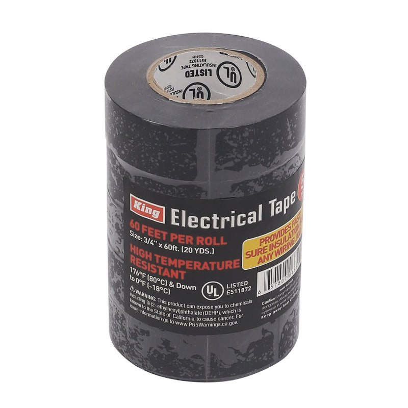 0665-0 - 5-PC 3/4' X 60' ELECTRICAL TAPE