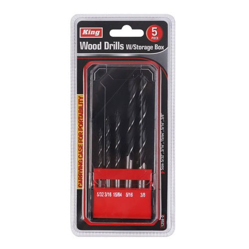 1258-0 - 5-PC TWIST DRILL BIT W/ CASE
