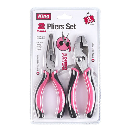 3103-0 - 2-PC PINK PLIER SET