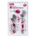 3108-0 - 2-PC PINK ADJUSTABLE WRENCH SET