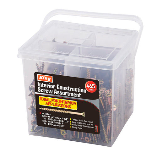 3252-0 - 465-PC INTERIOR CONSTRUCTION SCREW ASSORTMENT