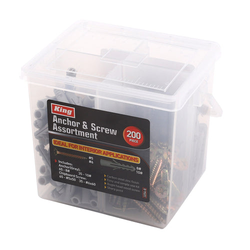 3254-0 - 200-PC ANCHOR & SCREW ASSORTMENT