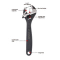 5001-0 - KING XP 8" ADJUSTABLE WRENCH WITH WIDE HANDLE