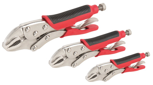 3-PC LOCKING PLIERS SET (5", 7", & 10")(0063-0)