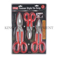 3-pc Tin-Man Style TIN SNIPS - 0076-0