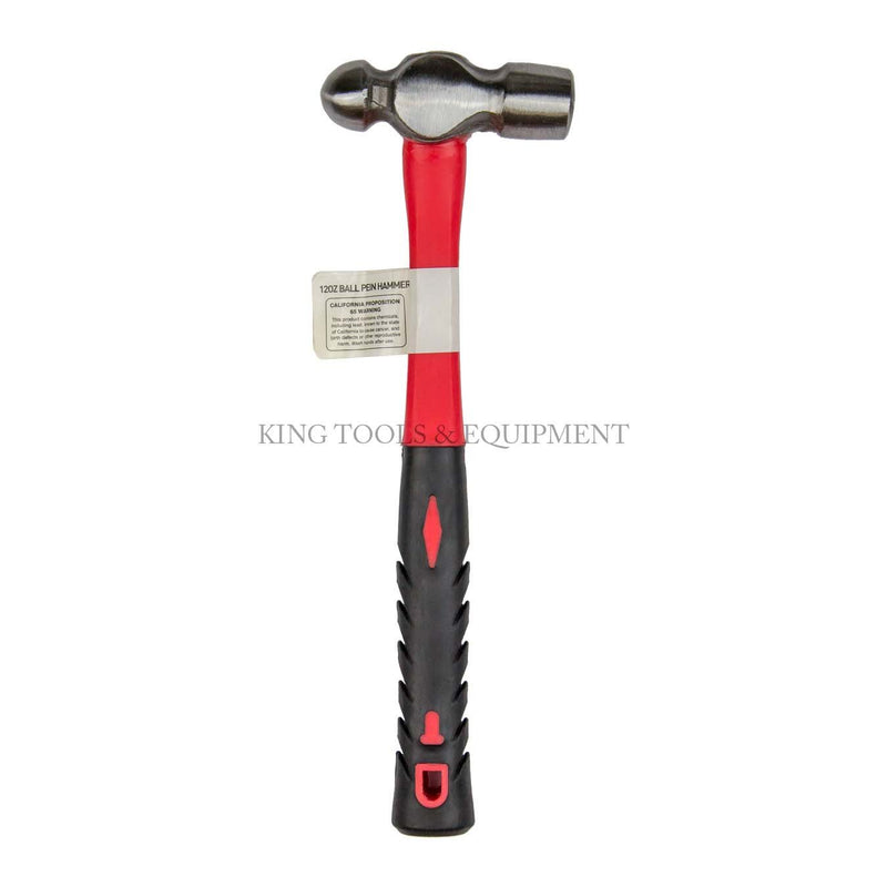 12 oz BALL-PEIN HAMMER w/ Fiberglass Handle - 0089F-0