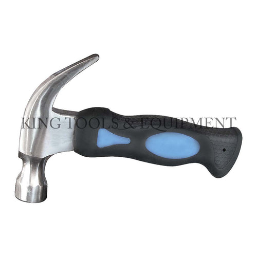 KING 8 oz STUBBY CLAW HAMMER w/ Fiberglass Handle