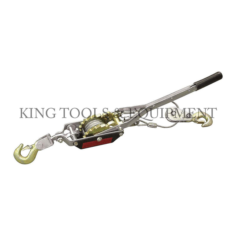 KING 2 Ton HAND PULLER, 2 Hooks, Double Gear