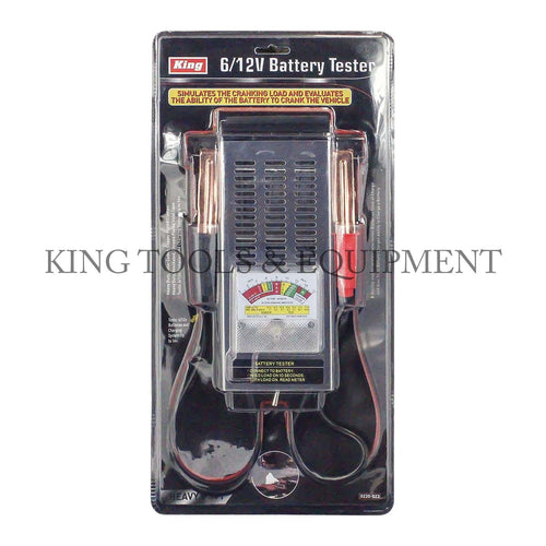 KING 6/12V Heavy-Duty BATTERY TESTER