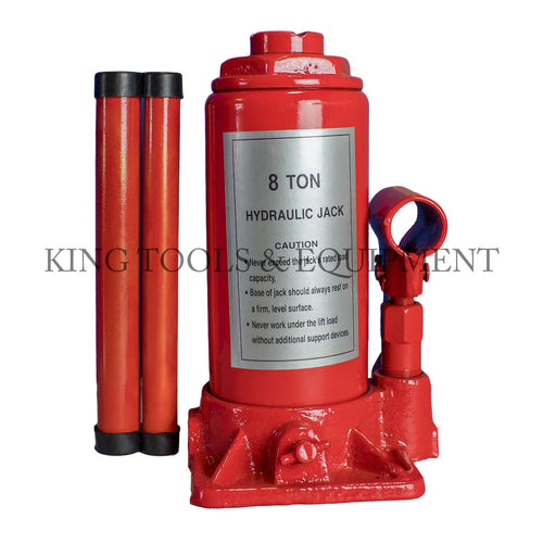 KING 8 Ton Hydraulic BOTTLE JACK