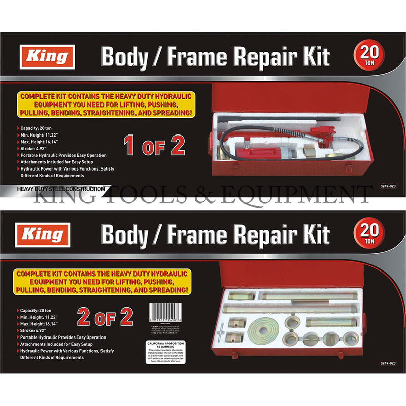 KING 20 Ton Hydraulic BODY FRAME REPAIR KIT