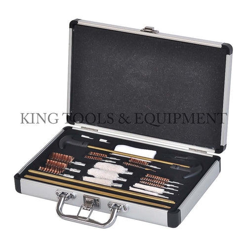 KING 76-pc UNIVERSAL GUN CLEANING KIT w/ Aluminum Case