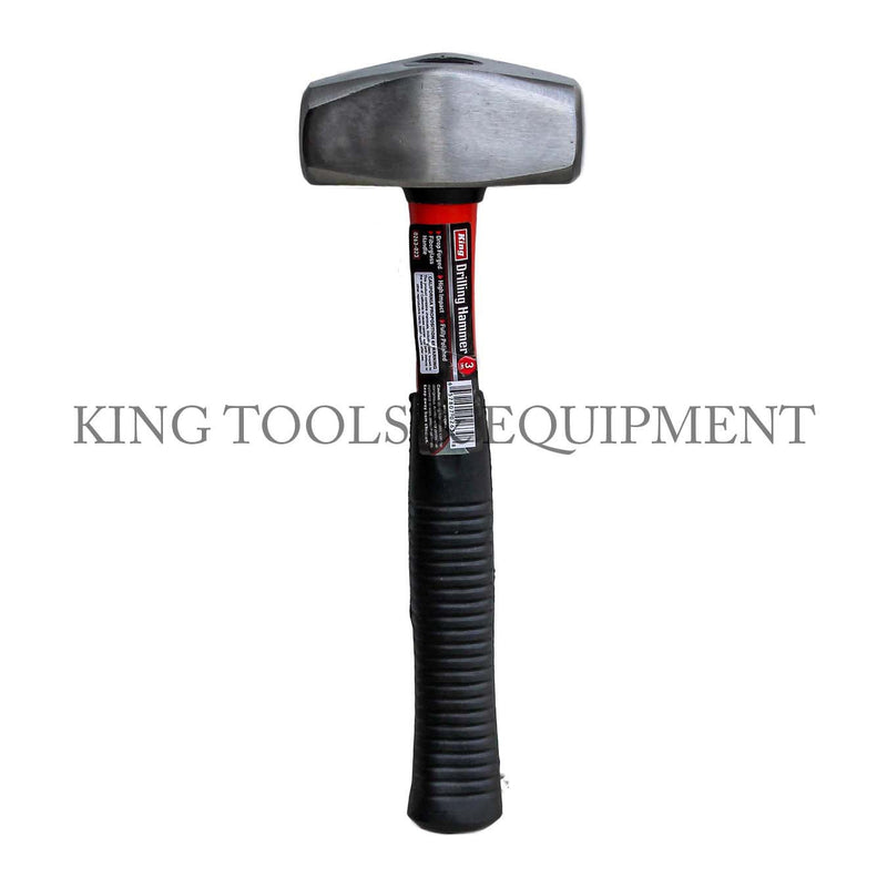 KING 3.3 lbs DRILL HAMMER w/ Fiberglass Handle