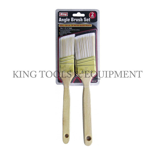 KING 2-pc ANGLE BRUSH SET (1.5" and 2")