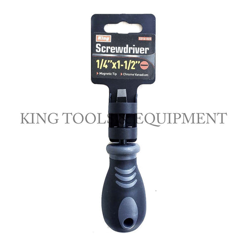 KING 1/4" x 1-1/2" STUBBY SCREWDRIVER