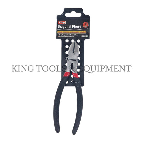 KING 8" DIAGONAL CUTTING PLIERS w/ Dipped Handle