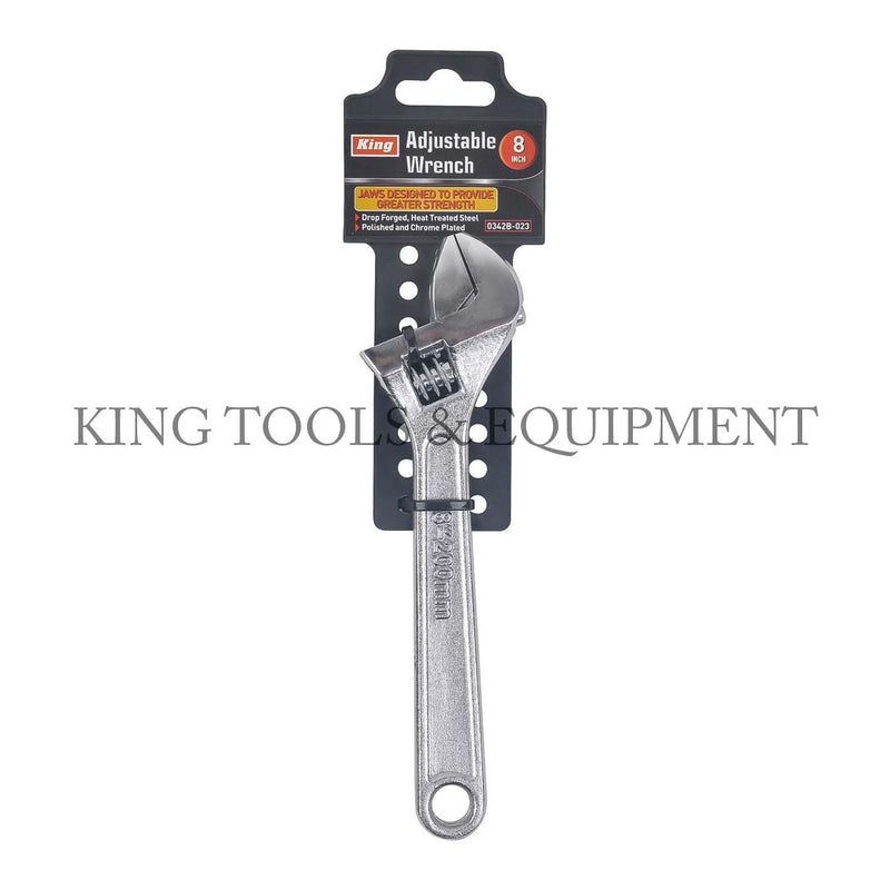 KING 8" ADJUSTABLE WRENCH