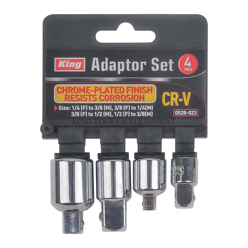 4-pc Socket Drive Adaptor Set (1/4" 3/8" 1/2") - 0528-0