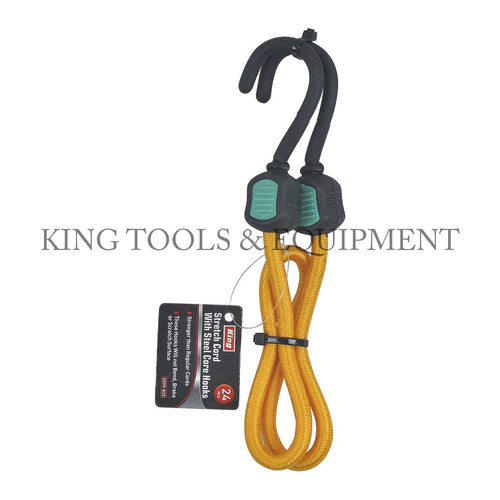 KING 24" Heavy-Duty BUNGEE CORD w/ Hooks