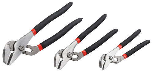 3-PC GROOVE JOINT PLIERS SET (5", 7", & 10")(0645-0)