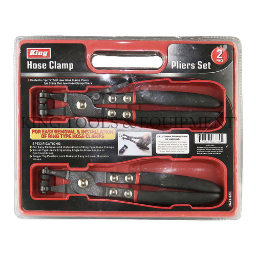 KING 2-pc HOSE CLAMP PLIERS SET