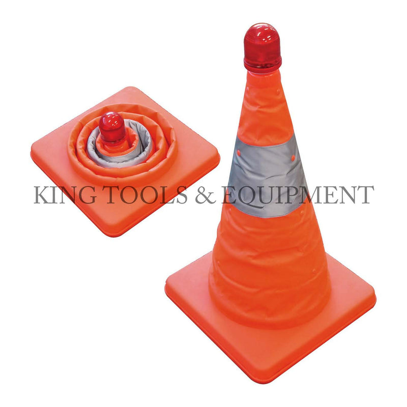 KING Collapsible SAFETY CONE w/ LED Light