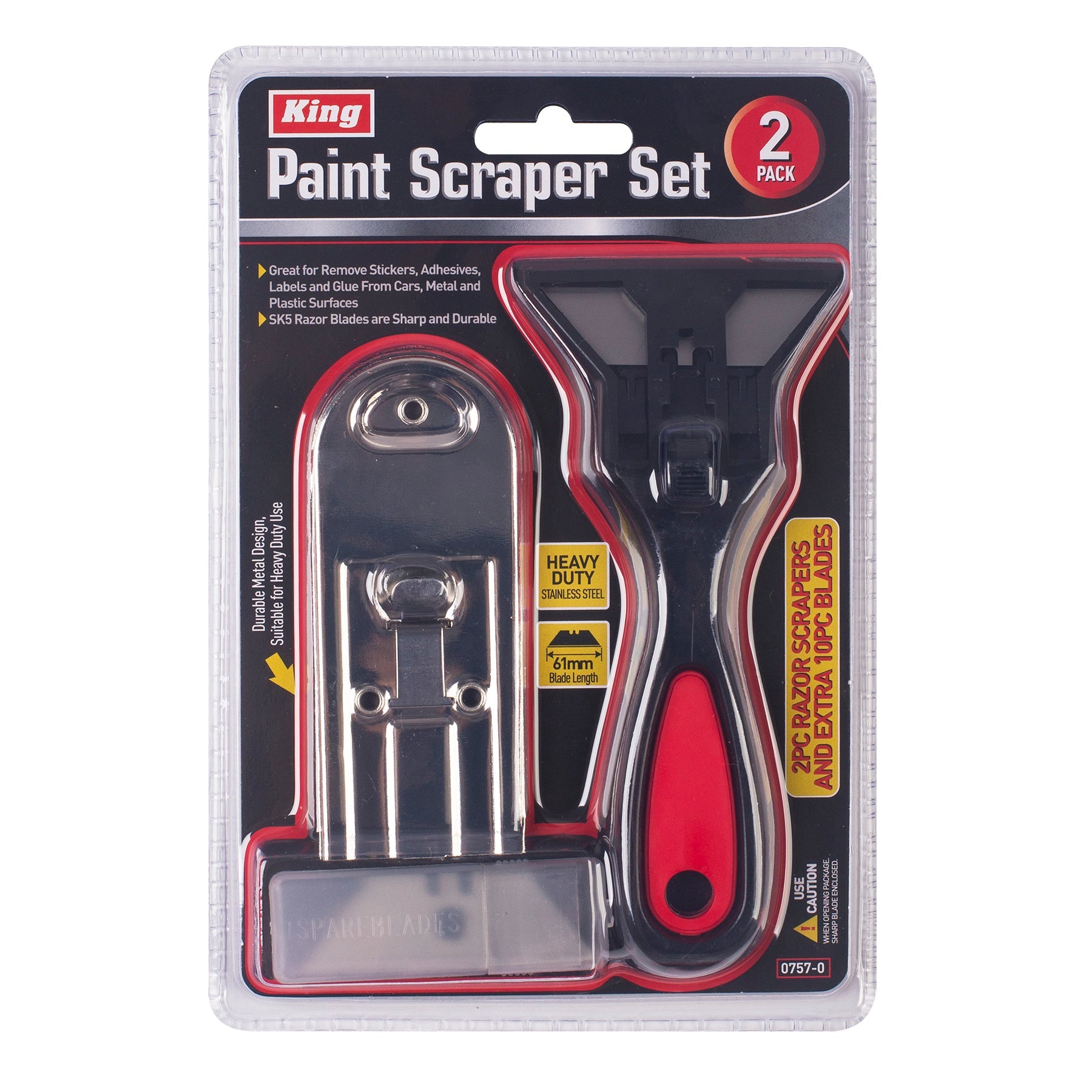 0757-0 - 2-PC PAINT SCRAPER SET – King Tools & Equipment