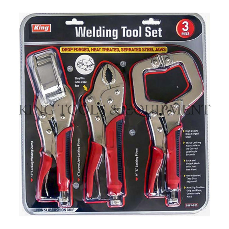 KING 3-pc WELDING CLAMPING TOOL SET