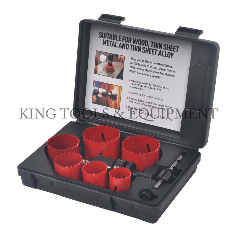 9-pc BI-METAL HOLE SAW SET w/ Case - 0925-0