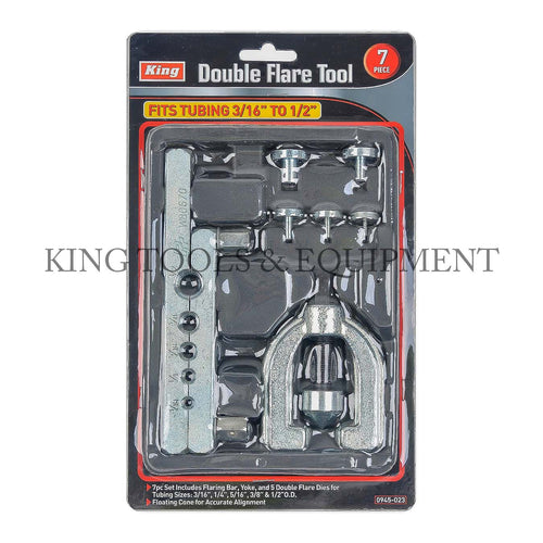 KING 7-pc DOUBLE FLARE TOOL (3/16" - 1/2")