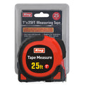 0960-0 - 25' MEASURING TAPE W/ AUTO-LOCK & MAGNETIC HOOK