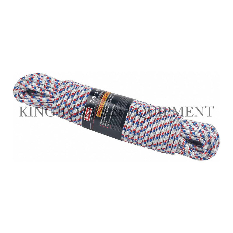 KING 3/8" x 100' Diamond Braided POLY ROPE