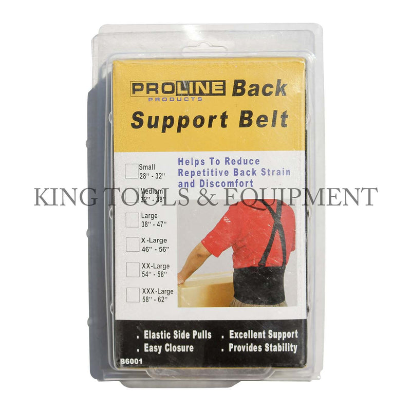 PRO-LINE BACK SUPPORT BELT, LARGE