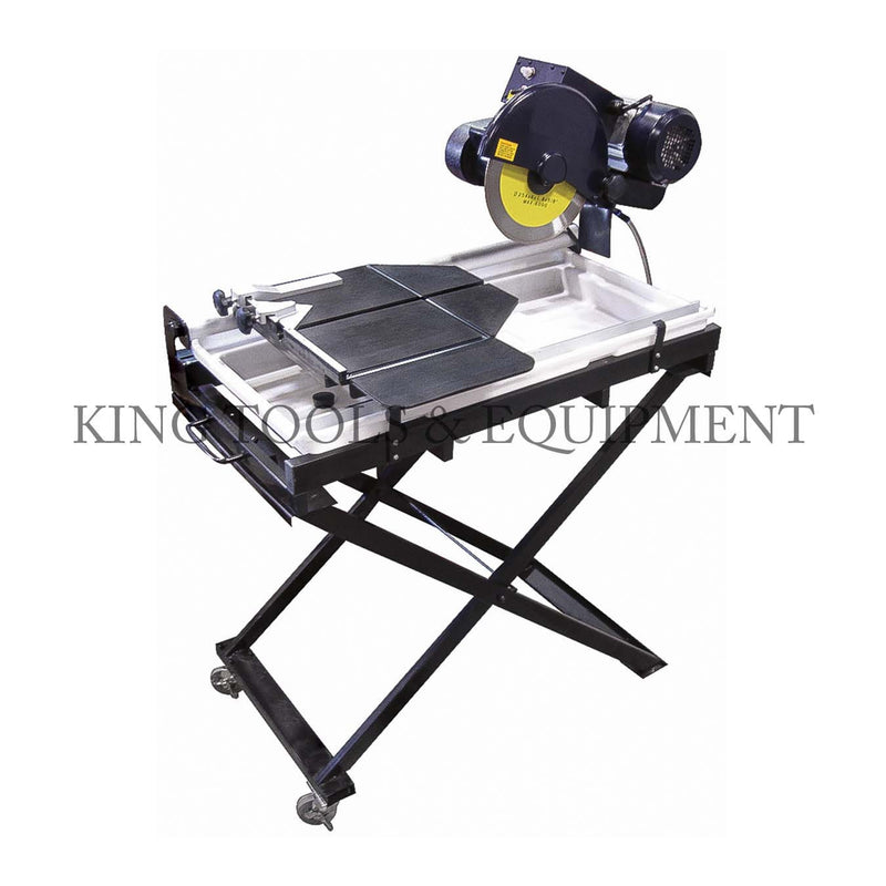KING 10" Portable TILE SAW w/ Swivel Casters
