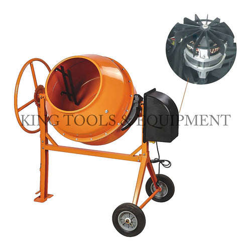 KING 210L CONCRETE MIXER w/ Solid Rubber Wheels