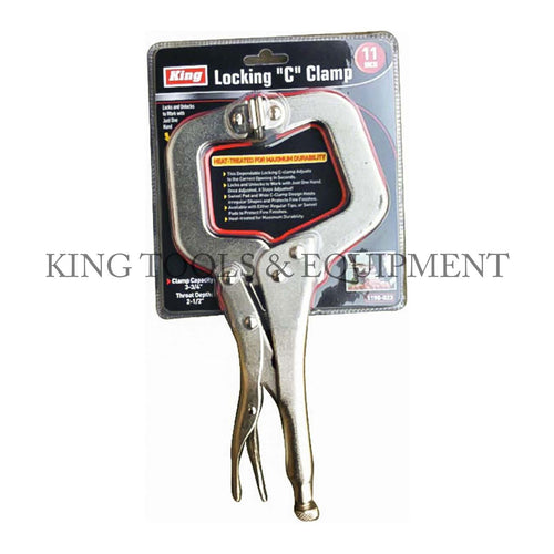 KING 11" C-CLAMP Locking Pliers w/ Pads
