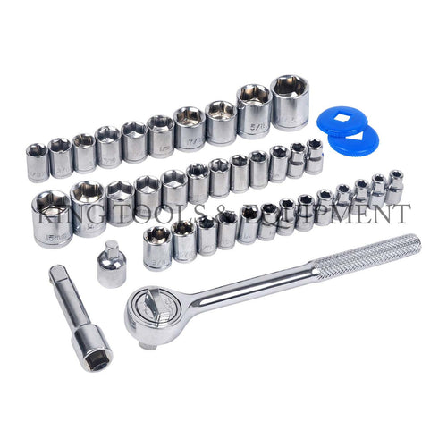 40-pc 1/4" and 3/8" Dr. SOCKET and RATCHET HANDLE SET - 1270-0
