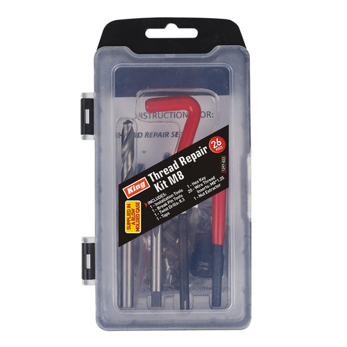 26-PC THREADING REPAIR KIT M8 (1297-0)