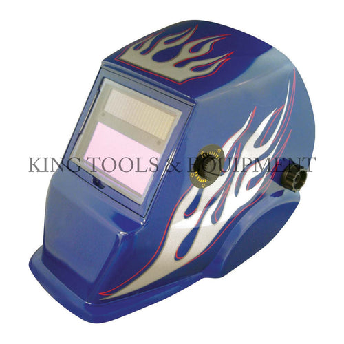 KING Auto-Darkening WELDING HELMET, Flaming Blue