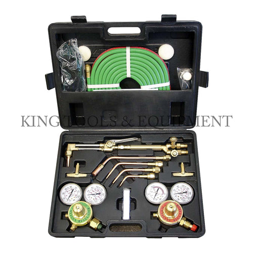 KING OXYGEN and ACETYLENE CUTTING TORCH KIT, UL (Victor) w/ Blow Case