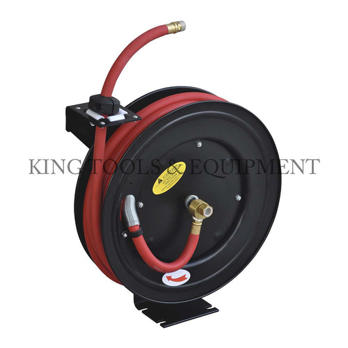 KING 50' x 1/2" Retractable AIR HOSE REEL