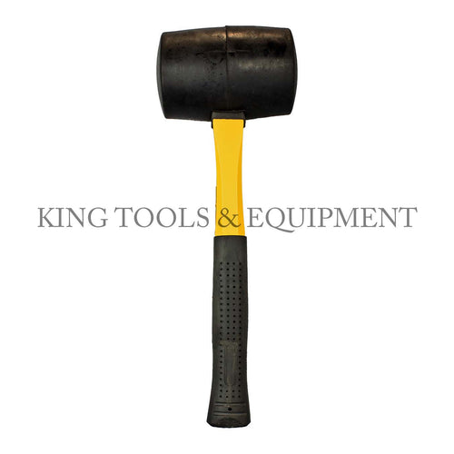 KING 16 oz RUBBER MALLET w/ Fiberglass Handle