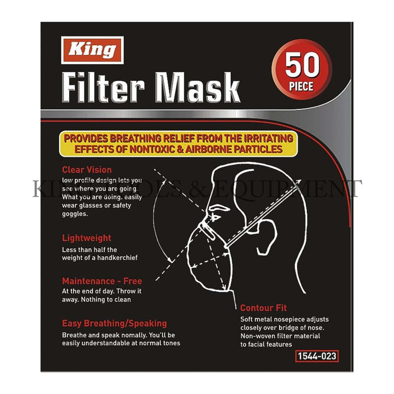 KING 50-pc FILTER MASK BOX