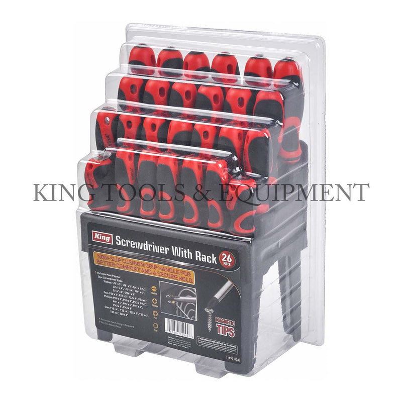 KING 26-pc Complete SCREWDRIVER SET w/ STAND