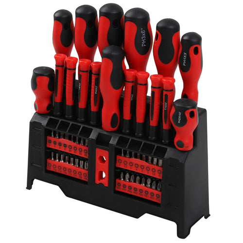 50-PC Screwdriver Set with Rack - 1599-0