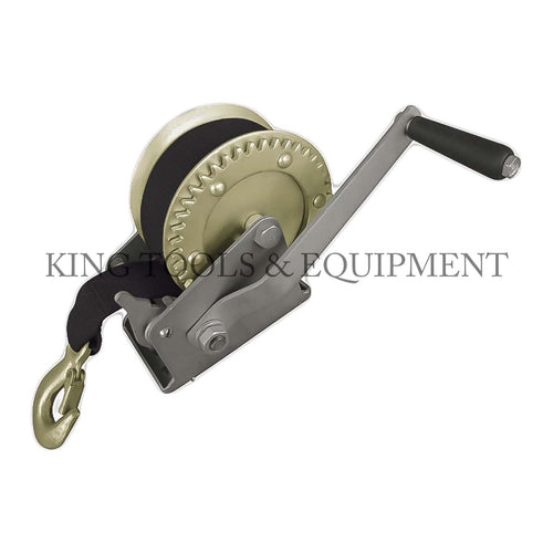 KING HAND WINCH w/ 8m (26') Tie Down and Hook