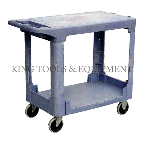 KING Plastic SERVICE CART, 2-Shelves, Tall