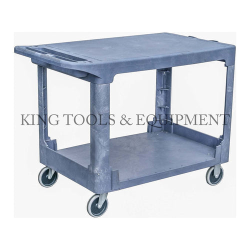 KING Plastic SERVICE CART, 2-Shelves